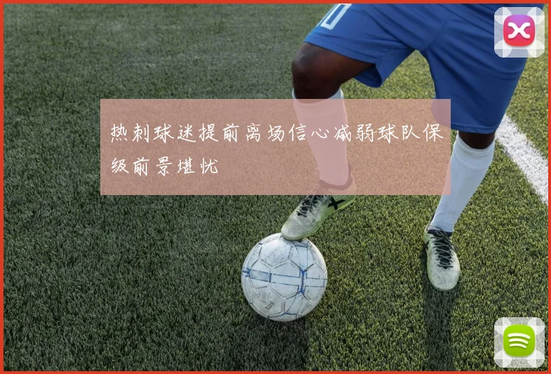 热刺球迷提前离场信心减弱球队保级前景堪忧